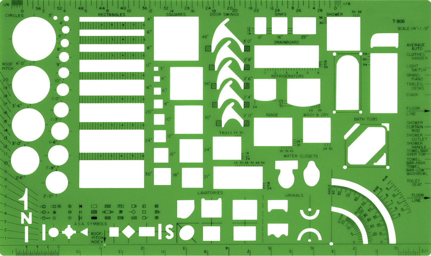 Westcott Technical Drawing Template (T-806)