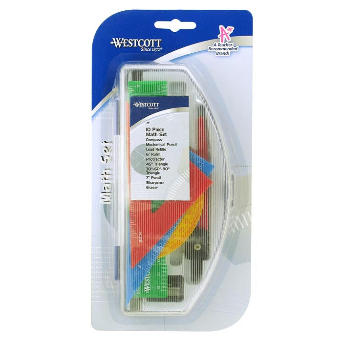 Westcott Ten Piece Math Tool Kit (14552)