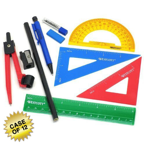 Westcott Ten Piece Math Tool Kit (14552) - 12