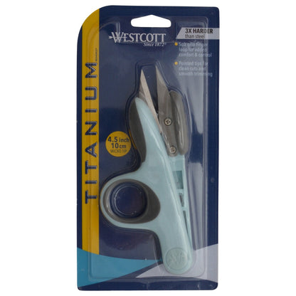 Westcott Titanium Bonded Craft Snips 4’’ Thread Snips (15275)