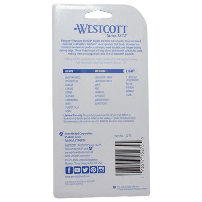 Westcott Titanium Bonded Craft Snips 4’’ Thread Snips (15275)