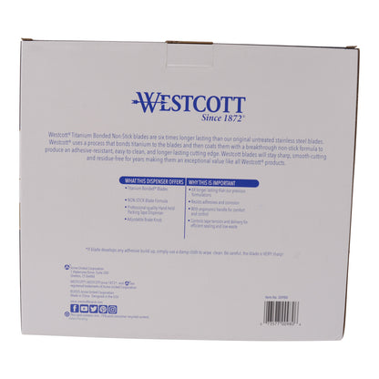Westcott Titanium Bonded Non-Stick Tape Dispenser (00980) - World’s Favorite Scissors