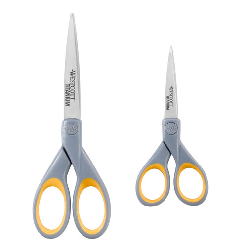 Westcott Titanium Bonded Scissors Set 5’’ and 7’’ Pack of 2 (13824)