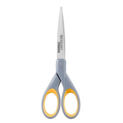 Westcott Titanium Bonded Scissors With Soft Handle 7’’ Straight (13526) - World’s Favorite