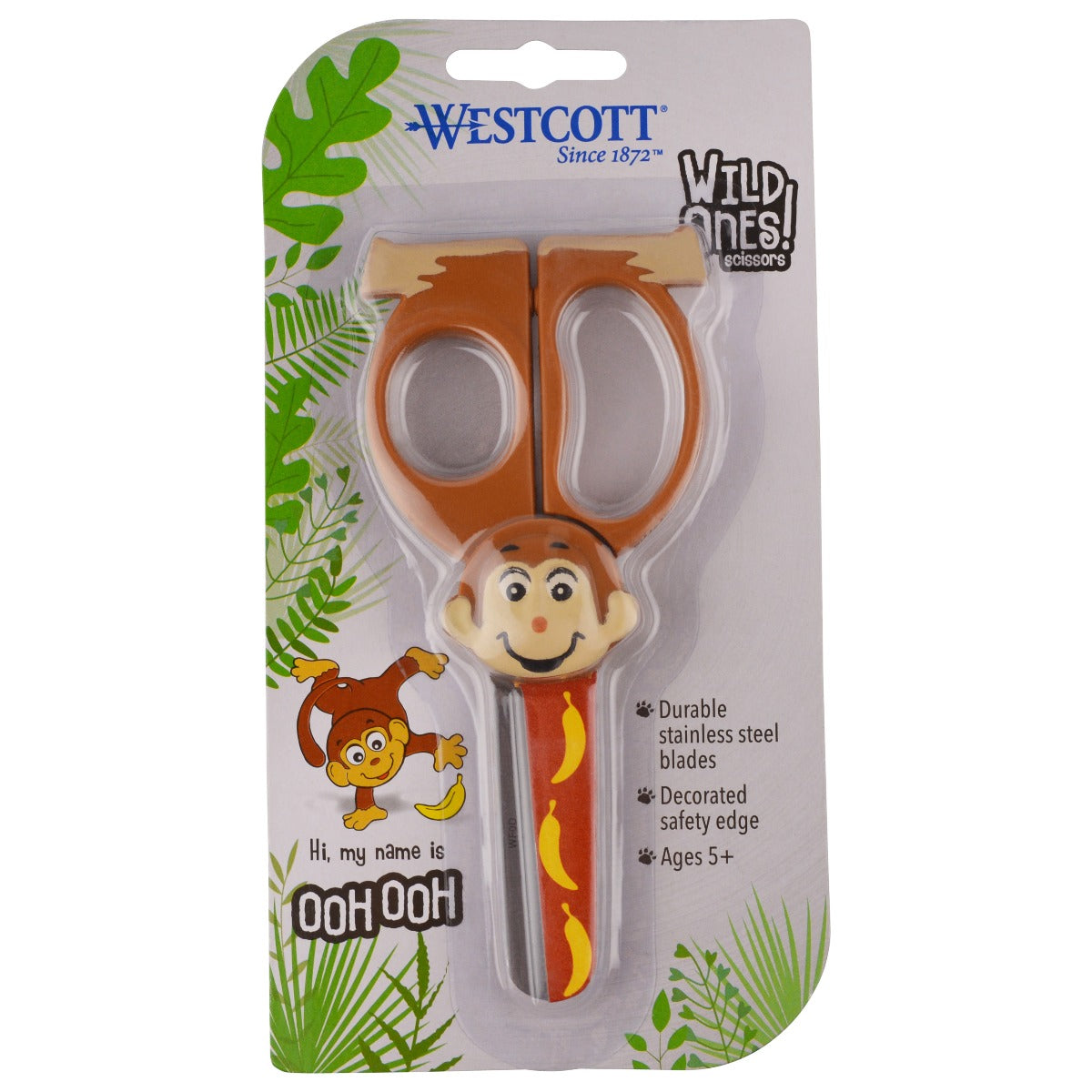 Westcott Wild Ones!™ 5’’ Kids Scissors Blunt Assorted Animal Designs (67676-PARENT)