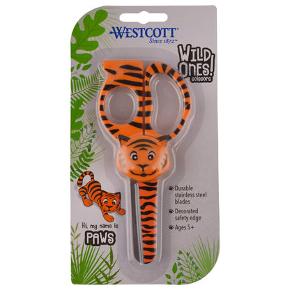 Westcott Wild Ones!™ 5’’ Kids Scissors Blunt Assorted Animal Designs (67676-PARENT)