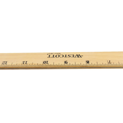 Westcott Wood Ruler with Single Metal Edge 18’’ (05018)